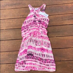 Parker Pink Tie Dye Dress NWT